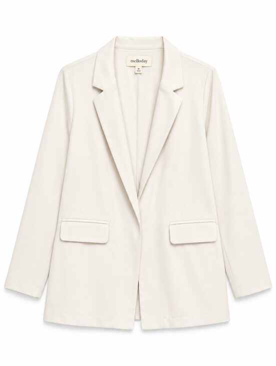 MELLODAY Jackets & Blazers - Mellóday Cream Blazer XL